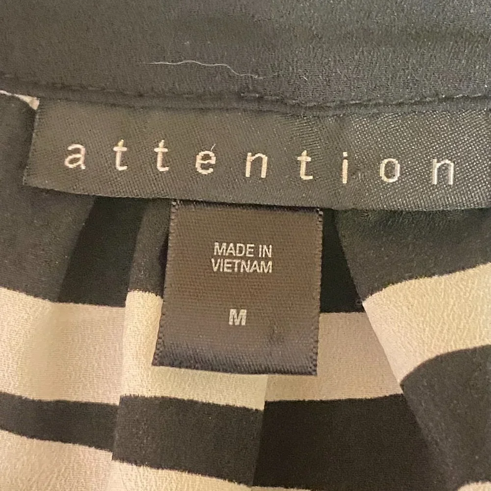 Attention Striped Pull Over Blouse - Picture 5 of 6